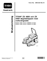 Toro TITAN ZX 5400 Zero-Turn-Radius Riding Mower Användarmanual