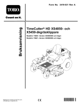 Toro TimeCutter HD XS4850 Riding Mower Användarmanual