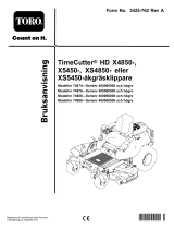 Toro TimeCutter HD XS4850 Riding Mower Användarmanual