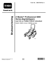 Toro Z Master Professional 6000 Series Riding Mower, Användarmanual