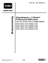 Toro Z Master Professional 6000 Series Riding Mower, Användarmanual