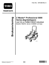 Toro Z Master Professional 6000 Series Riding Mower, Användarmanual