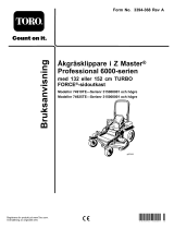 Toro Z Master Professional 6000 Series Riding Mower, Användarmanual