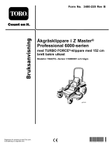 Toro Z Master Professional 6000 Series Riding Mower, Användarmanual