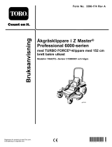 Toro Z Master Professional 6000 Series Riding Mower, Användarmanual