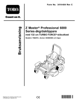 Toro Z Master Professional 6000 Series Riding Mower, Användarmanual