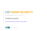 ESET SMART SECURITY Snabbstartsguide
