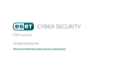 ESET Cyber Security for macOS Snabbstartsguide