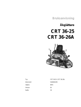 Wacker Neuson CRT36-26A Användarmanual