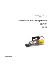 Wacker Neuson RCP-25/230 Användarmanual