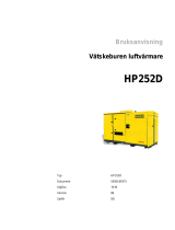 Wacker Neuson HP252 Användarmanual