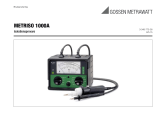 Gossen MetraWatt METRISO 1000A Bruksanvisningar