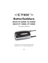 CTEK Automatic charger MULTI XS 25000 Användarmanual