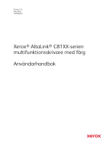 Xerox AltaLink C8130 / C8135 / C8145 / C8155 / C8170 Användarguide
