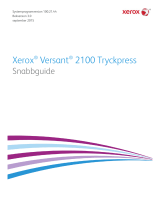 Xerox Versant 2100 Användarguide