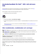 Dell 946 All In One Printer Användarguide