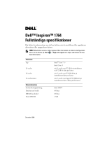 Dell Inspiron 1764 Användarguide