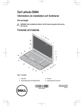 Dell Latitude E6540 Snabbstartsguide