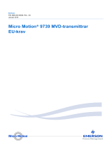 Micro Motion 9739 MVD-transmittrar EU-krav-CE Bruksanvisning