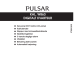 Pulsar W863 Bruksanvisningar