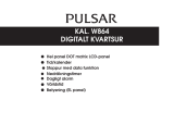 Pulsar W864 Bruksanvisningar