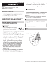 Shimano SM-RT500-SS Användarmanual