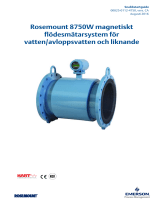 Rosemount 8750WA magnetiskt flödesmätarsystem (transmitter och sensor) Användarguide