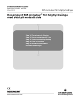 Rosemount 585 Annubar® för högtrycksånga med stöd på motsatt sida Användarguide