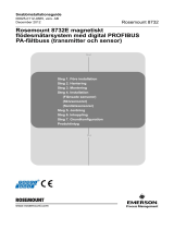 Rosemount 8732E magnetisk flödesmätarsystem med digital Profibus PA-fältbuss (transmitter and sensor) Användarguide