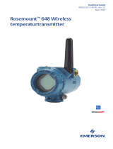 Rosemount 648 Wireless temperaturtransmitter Användarguide