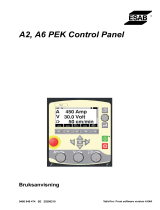 ESAB A6 PEK Control Panel Användarmanual