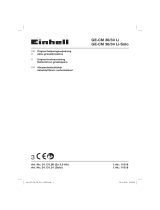 EINHELL Expert GE-CM 36/34 Li (2 x 3,0Ah) Användarmanual