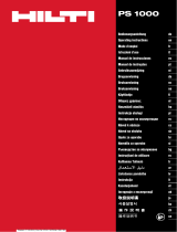 Hilti PS 1000 Bruksanvisningar