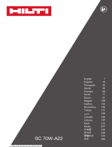 Hilti SC 70W-A22 Bruksanvisningar