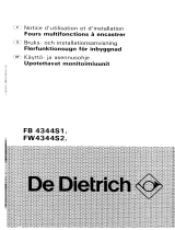 De Dietrich FW4344S1 Bruksanvisning
