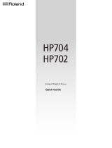 Roland HP702 Användarguide