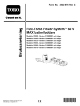 Toro Flex-Force Power System 4.0Ah 60V MAX Battery Pack Användarmanual