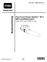 Toro Flex-Force Power System 60V MAX Axial Blower Användarmanual