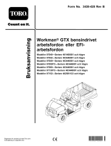 Toro Workman GTX Utility Vehicle Användarmanual