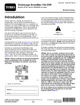 Toro SnowMax 724 ZXR Snowthrower Användarmanual