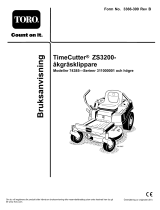 Toro TimeCutter ZS 3200 Riding Mower Användarmanual