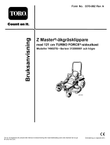 Toro Z Master Professional 6000 Series Riding Mower, Användarmanual