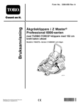 Toro Z Master Professional 6000 Series Riding Mower, Användarmanual