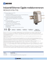 Westermo MCW-211-F1G-T1G Datablad