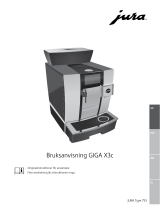 Jura GIGA X3c Bruksanvisningar