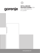 Gorenje R492PW Bruksanvisning