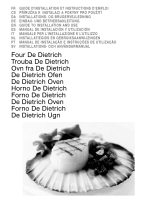 De Dietrich DOE1008X Bruksanvisning