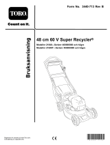 Toro 48cm 60V Super Recycler Lawn Mower Användarmanual