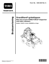 Toro GrandStand Mower, With 122cm Rear Discharge TURBO FORCE Cutting Unit Användarmanual