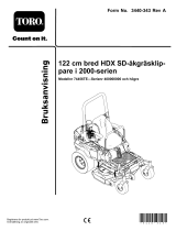 Toro 2000 Series HDX RD 122cm Riding Mower Användarmanual